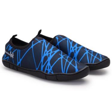 Imagem de Sapatilha Aquática Masculina Neoprene AquaVibe Antiderrapante Calçado 