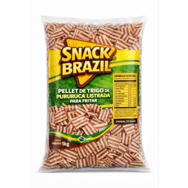 Imagem de Pellet de Trigo 1kg Pururuca Frita Crocante: Salgadinho de Bacon Listr