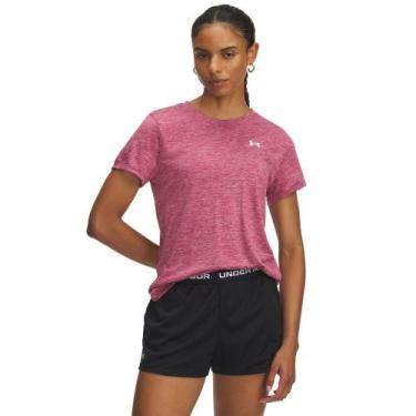 Imagem de Camiseta de Treino Under Armour Tech Twist Feminina, Rosa, G