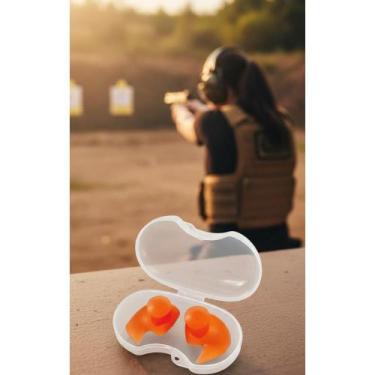 Imagem de Protetor Ouvido Natação Silicone Moldável Laranja - Congratulations St