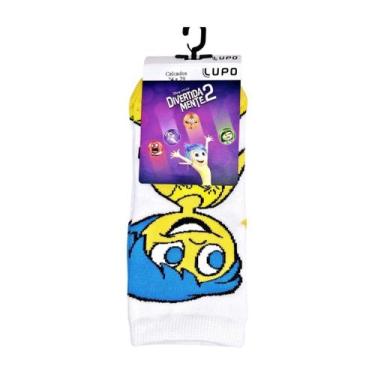 Imagem de Meia Lupo Infantil Disney Divertidamente, Amarelo, 30  ao 36