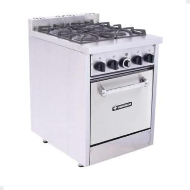 Imagem de Fogão Don Bidone 4 Bocas em Aço Inox com Forno Venâncio - Venancio