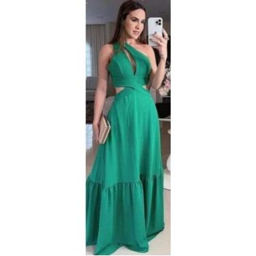 Imagem de Vestido longo verde - Valdirene Modas01 