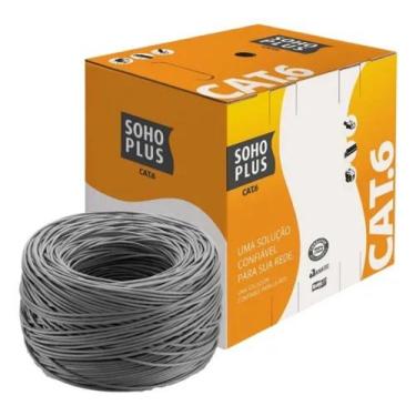 Imagem de Cabo De Rede Furukawa Soho Plus Cat6 Cmx Cx 305m Cinza