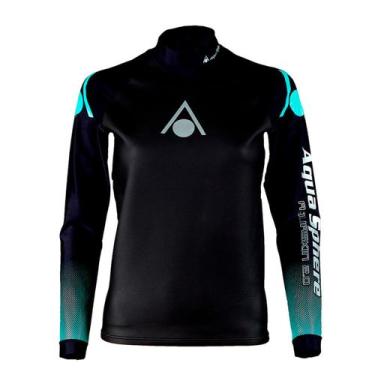 Imagem de Camisa de Neoprene Aquasphere Aqua Skin 2.0 Manga Longa Feminina  Glid