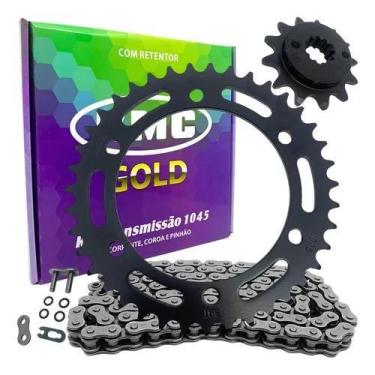 Imagem de Kit Relacao Transmissao Kmc Gold Xre300 C/retentor Aco1045