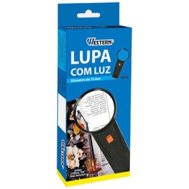 Imagem de Lupa Com Luz 75Mm À Pilha 3455 Western