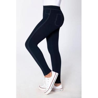 Imagem de Meia calça fio 150 legging jeans infantil lobinha lupo tamanho:pcor:ma