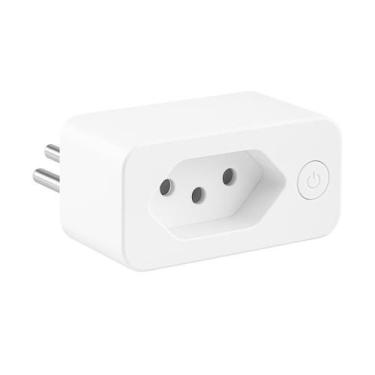 Imagem de Tomada Inteligente Smart Wi-Fi 16A Branca Bivolt Alexa Tuya