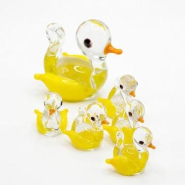 Imagem de Família de Cristal: Conjunto com 6 Miniaturas Artesanais em Vidro COR: