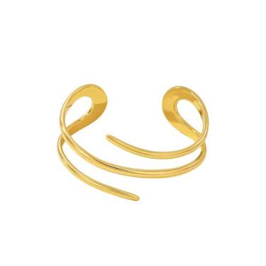 Imagem de Bracelete Oval Luxo - Banhado em Ouro 18k - Tri Gata Semijoias