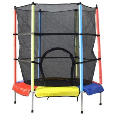 Imagem de Cama Elástica Pula Pula Divertido 1,4m Trampolim Até 100kg - DM Toys