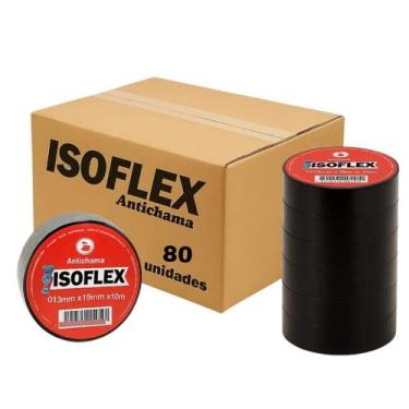 Imagem de Fita Isolante Antichama 10 Metros Isoflex Laft 16949 0,13mmx19mmx10m Q