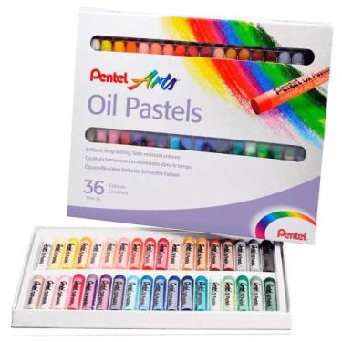 Imagem de Giz Pastel Oleoso 36 Cores - Pentel