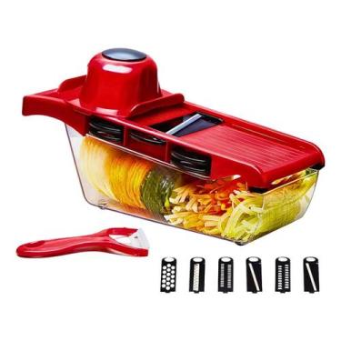Imagem de Fatiador De Alimentos Cortador De Legumes 6 Em 1 Mandolin Slicer Nicer
