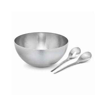 Imagem de Conjunto Saladeira De Inox Com Talheres (3 Peças) - Dolce Home