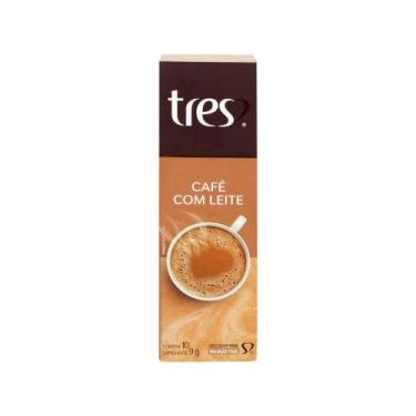 Imagem de Cápsula de Café com Leite TRES 3 Corações - 10 Cápsulas - Três Coraçõe