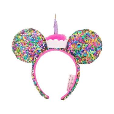 Imagem de Tiara De Orelhas Do Mickey Mouse Da Disney Para Meninas Com Lantejoula