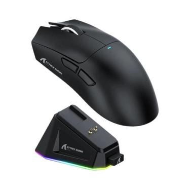 Imagem de Mouse Gamer Sem Fio RGB Attack Shark X11 Bluetooth 2.4G Com Fio Tri-Mo