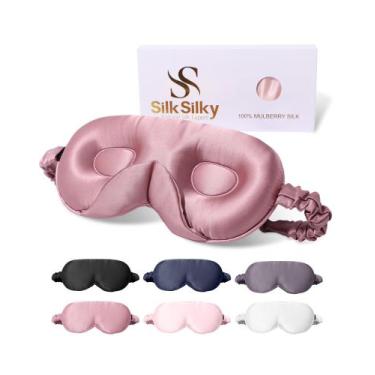 Imagem de Máscara de Dormir SilkSilky 22 Momme Seda Morera 3D Contornada