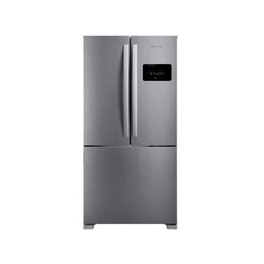 Imagem de Geladeira Brastemp French Door 3 Portas 559L BRO85MKANA Inox 127V: Máximo Espaço, Tecnologia Premium e Sofisticação Inox 127V