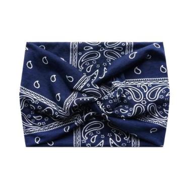 Imagem de Faixa De Cabelo Larga Torcida Boho Extra Grande Para Mulheres, Acessór