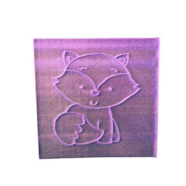 Imagem de B18 carimbo para biscoitos confeitaria artesanato bosque raposa