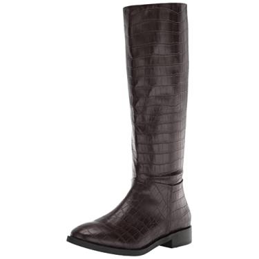 Imagem de Aerosoles Bota feminina cano alto Berri, Croco marrom PU, 7.5