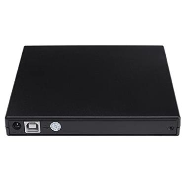 Imagem de Baugger Unidade de DVD Externa, Unidade de DVD/CD+/-RW Portátil USB2.0, Preta para Desktop e Laptop