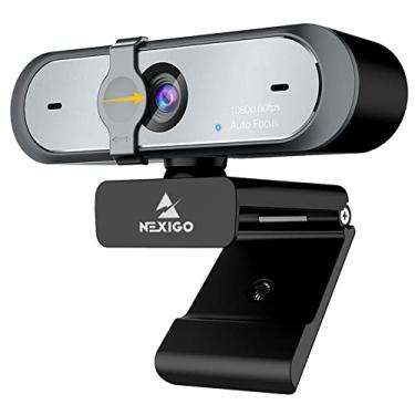 Imagem de NexiGo Webcam N660P 1080P 60FPS com controle de software, microfone duplo e capa, foco automático, câmera web de computador HD USB, para OBS/jogos/zoom/Skype/FaceTime/Teams/Twitch