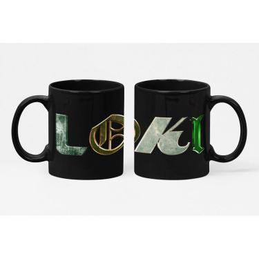 Imagem de Caneca ECF Série Loki Porcelana Preta 325ml