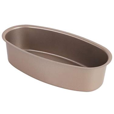 Imagem de forma de queijo de aço carbono antiaderente,Forma de bolo, forma oval antiaderente de aço carbono, forma de pão de cheesecake, forma de bolo, ferramenta de cozinha e cozimento (22,6 x 11,4 x 6 cm)