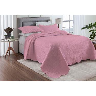 Imagem de Colcha Ultrassônica - Solteiro - Classic - C/ Porta Travesseiro - Rosa - Rozac