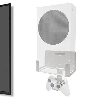 Imagem de ALIENERGY Wall Mount for Xbox Series S (Mount The Console & Accessories on Wall Near or Behind TV Left/Right), Wall Shelf Bracket Kit for XSS System
