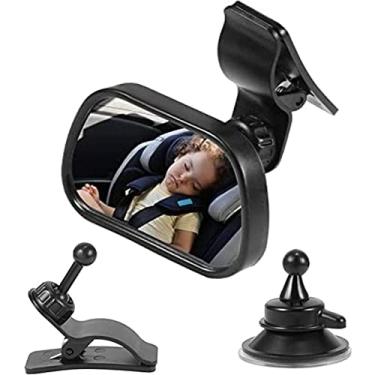 Imagem de Espelho do bebê do carro | Assento traseiro do bebê espelho do carro | bebê retrovisor interno automotivo, assento traseiro ajustável no carro ou caminhão Sritob