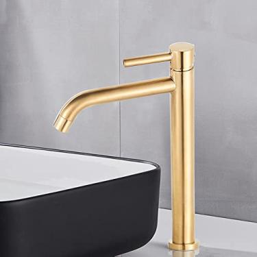 Imagem de Torneira de pia de bacia alta cromada preta fina lavatório de banheiro misturador de água torneira de água fria quente torneira de guindaste torneira do banheiro, 4, China