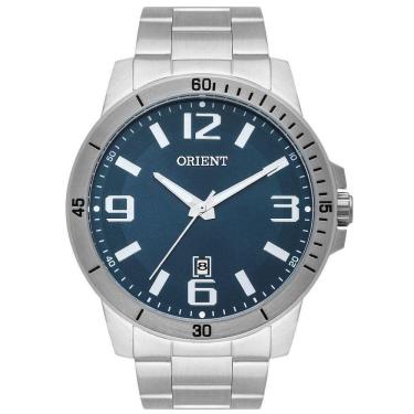 Imagem de Relógio Orient Masculino Prateado Mbss1419 D2Sx Quartz Azul