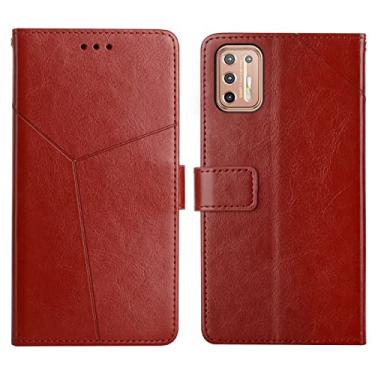 Imagem de For Motorola Moto G9 Plus Y Stitching Horizontal Flip Leather Phone Case with Holder & Card Slots & Wallet & Photo Frame
