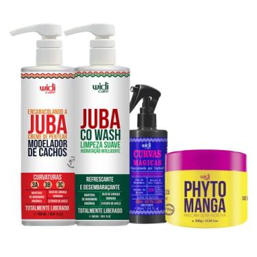 Imagem de Kit Widi Care Soroh Curvas Mágicas Co Wash e Encaracolando Juba e Máscara Phyto Manga 500g