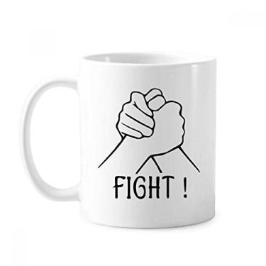 Imagem de Wrist Wrestling Caneca com gestos personalizados cerâmica café porcelana xícara de cerâmica louça