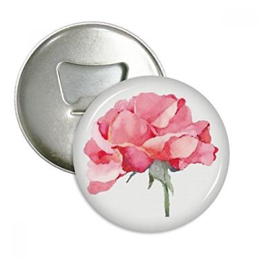 Imagem de Aquarela cravo flores abridor de garrafa ímã geladeira emblema multifuncional