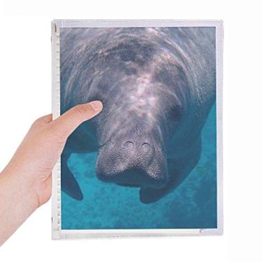 Imagem de Caderno de fotografia de animais com fotografia de organismo marinho, diário de folhas soltas, recarregável, papelaria