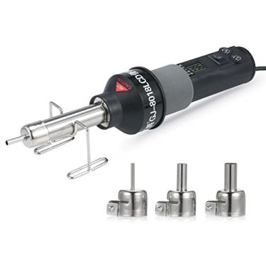 Imagem de DOYING 200W Portable Temperature-Controlled Soldering Heat Gun 450℃ Hot Air Rework Station SMD Desoldering Tool with Nozzles LCD Digital Display Airflow Control for Electronic Wiring