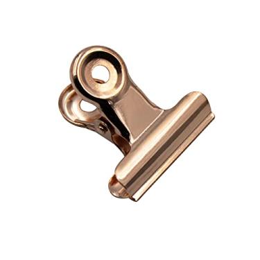 Imagem de Kit 12 Presilhas Curvatura C Unhas de Gel Metal Rosé 21mm