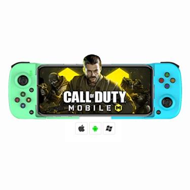 Imagem de arVin Wireless Gaming Controller for iPhone Android Gamepad Joystick for iPhone 15/14/13, iOS, iPad, MacBook, Samsung Galaxy S23/22/21, TCL, One Plus, Tablet, PC, Call of Duty Mobile, Genshin, Diablo