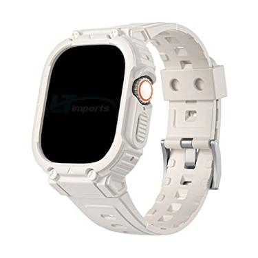 Imagem de Pulseira Armadura Personalize Watch PW, compativel com Apple Watch Ultra 49mm e Apple Watch Ultra 2 49mm (Starlight)