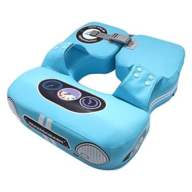 Imagem de burko Boia de natação para bebê em forma de carro Boia de natação para bebê não inflável, impermeável e macia para treino de natação para bebês de 8 a 48 meses, meninos e meninas