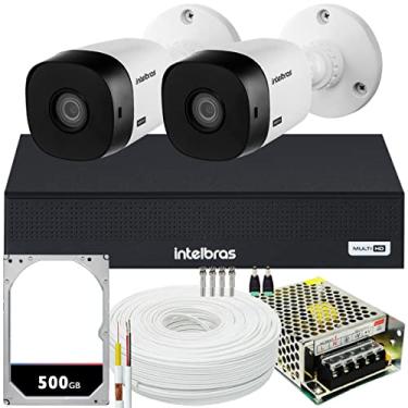 Imagem de Kit Cftv 2 Cameras Full Hd VHL 1220 Dvr Intelbras 1004-C 4x1