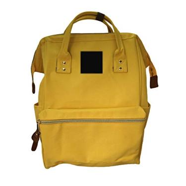 Imagem de Mochila de lona durável impermeável Legou amarela