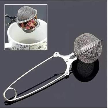 Imagem de Infusor De Chá E Ervas Inox Peneira Coador Com Cabo - Wincy